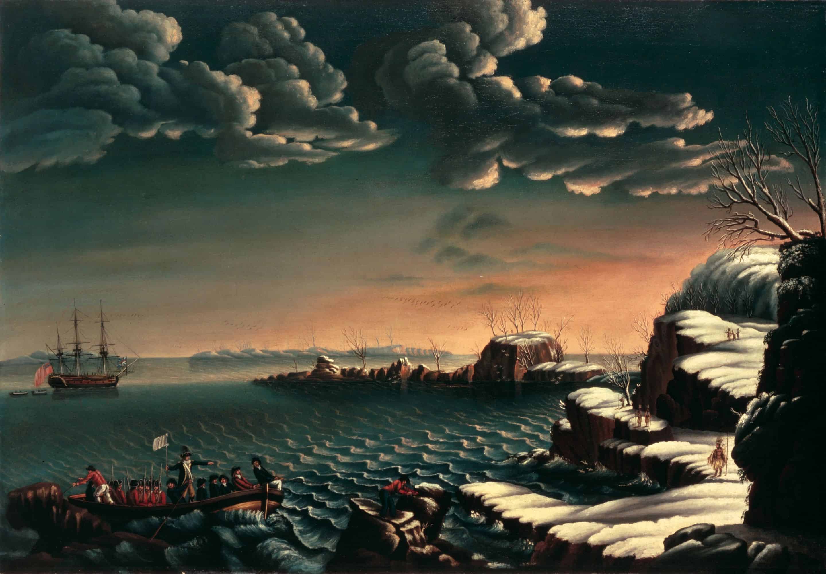 landing_of_the_pilgrims_by_corne_-_circa_1805