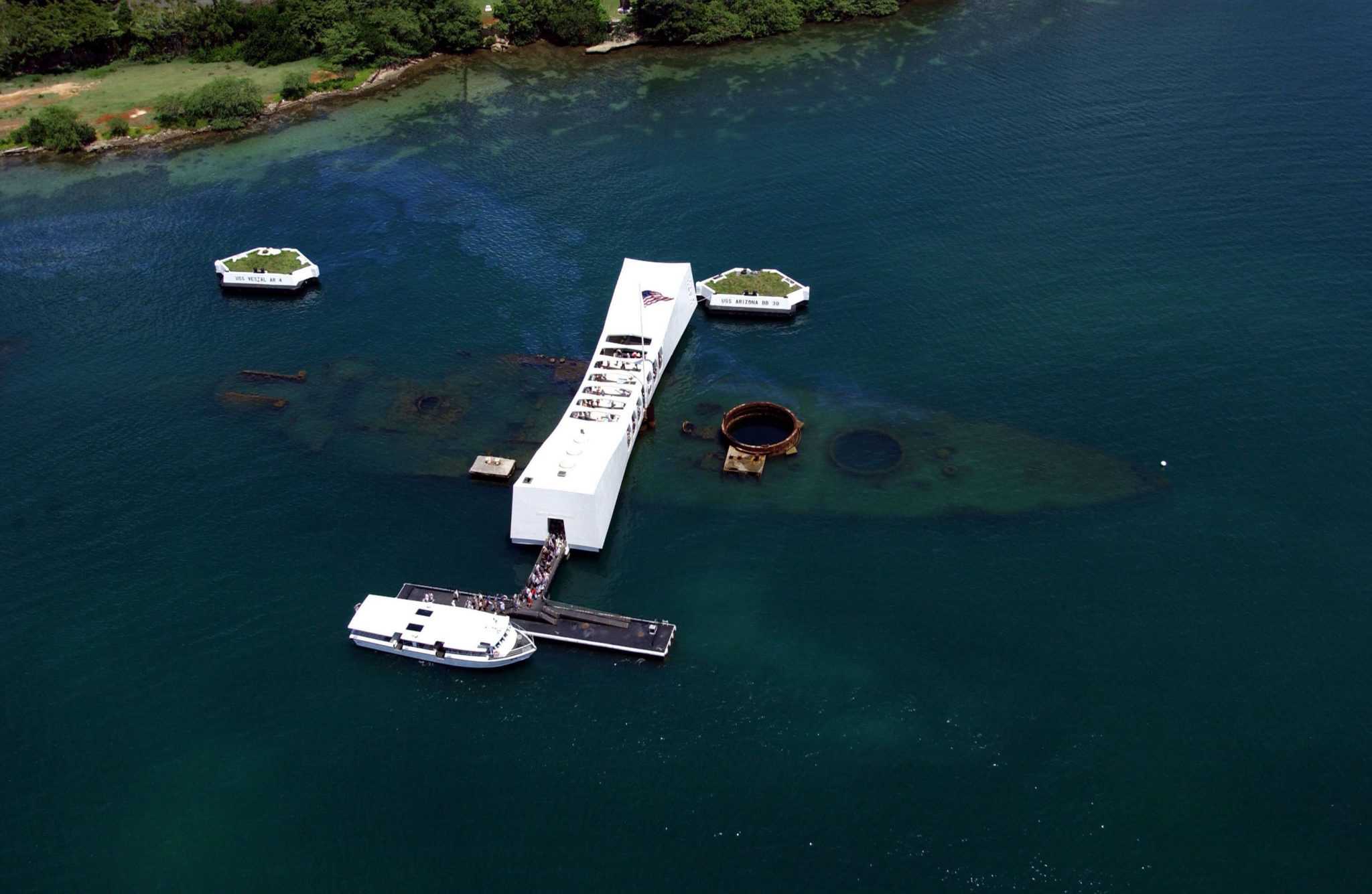 USS_Arizona_Memorial_(aerial_view) - Word Foundations